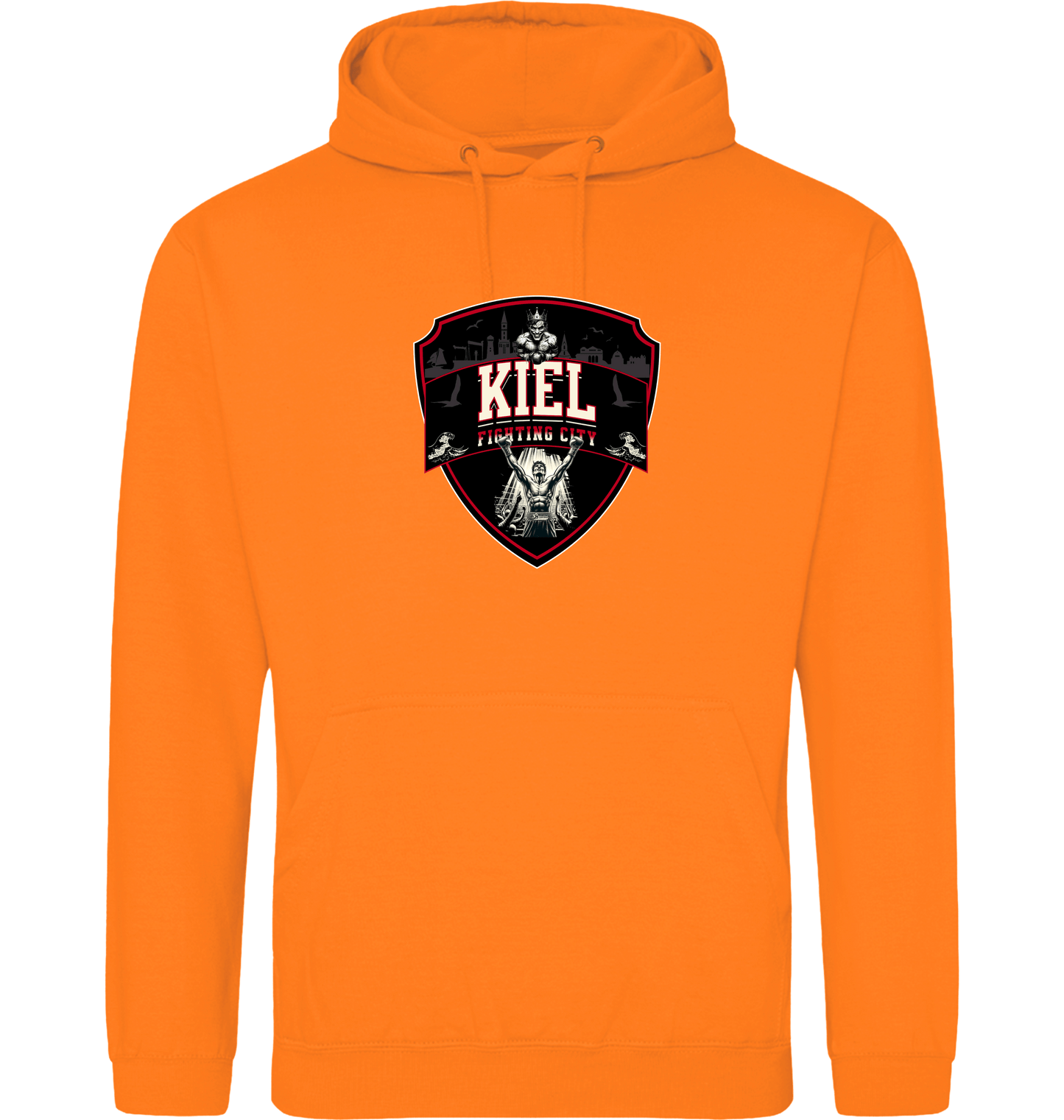 Orange Crush Printed Hoody Front