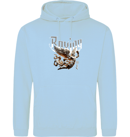 Ice Blue Printed Hoody Front