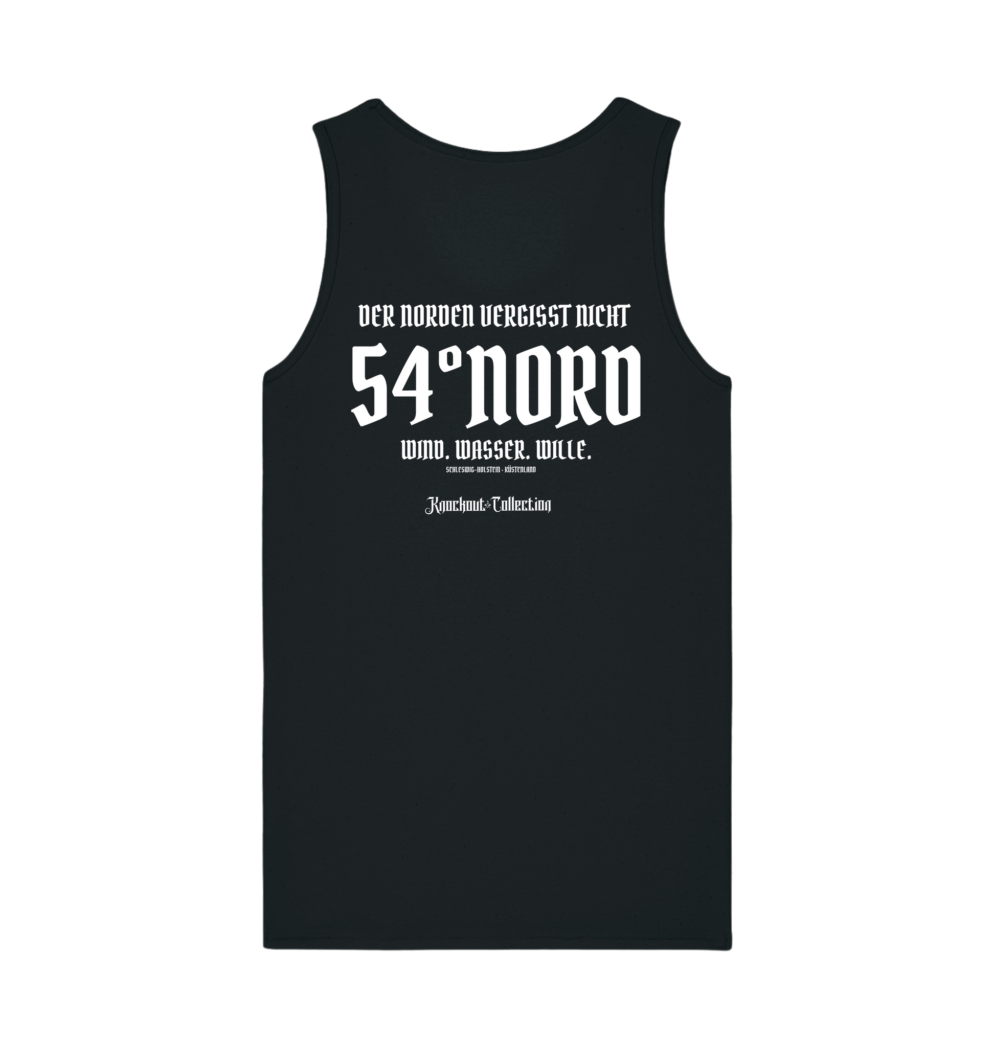 Tank Top Der Norden vergisst nicht Schwarzwasser Rückansicht Freisteller Knockout Collection