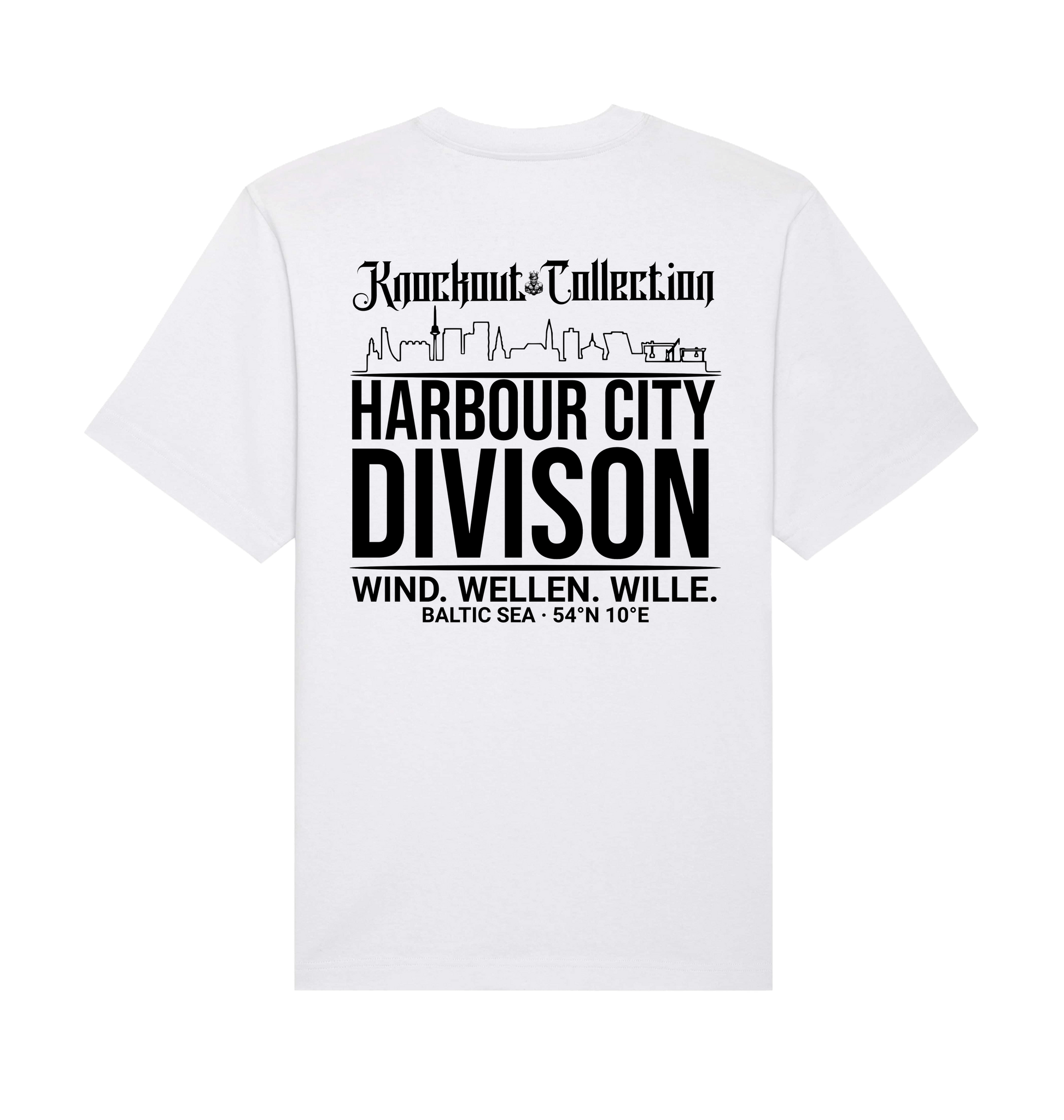 White Printed T-shirt Back