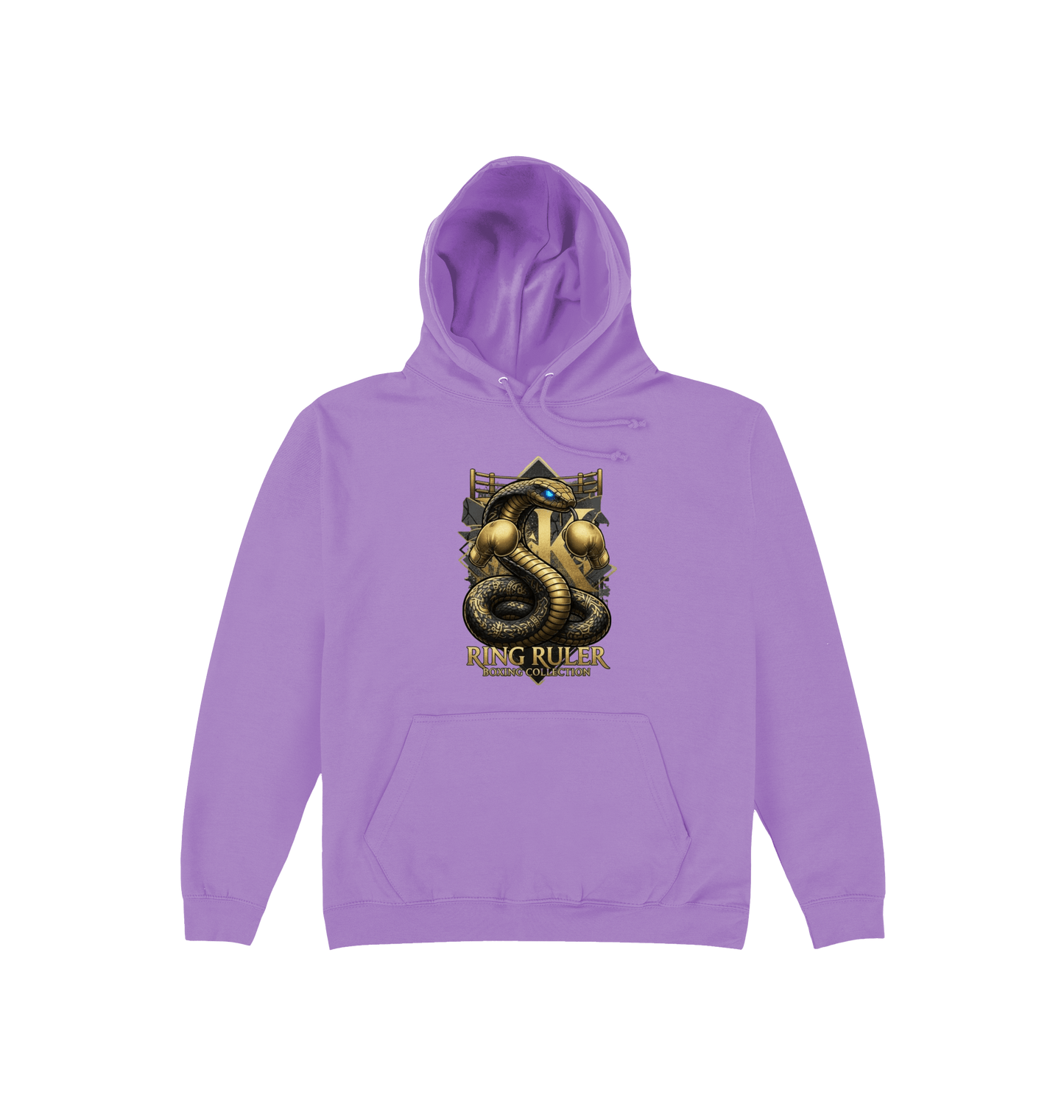 Digital Lavender Printed Hoody Front