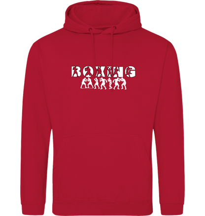 Fire Red Printed Hoody Front