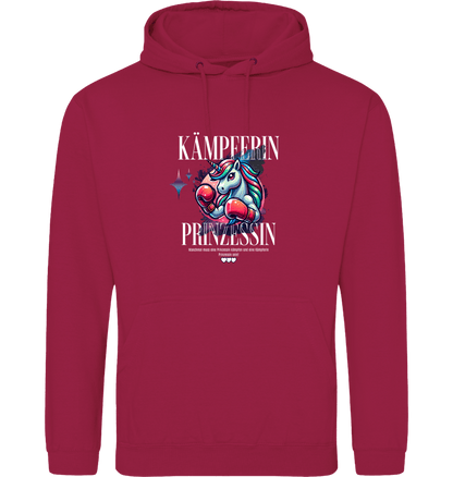 Cranberry Printed Hoody Front