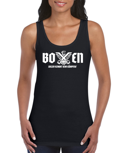 Ladies` Softstyle® Tank Top | Siegen kommt vom Kämpfen