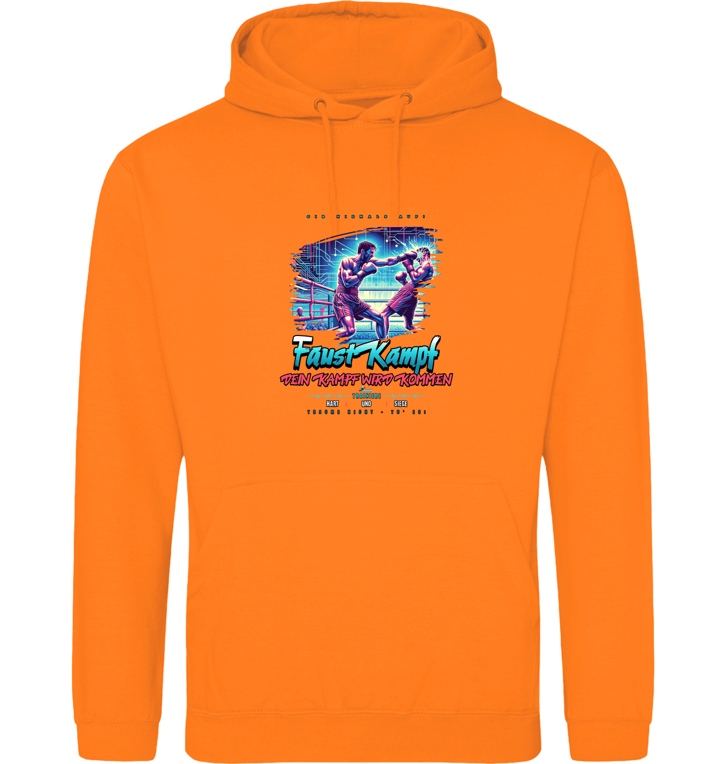 Orange Crush Printed Hoody Front