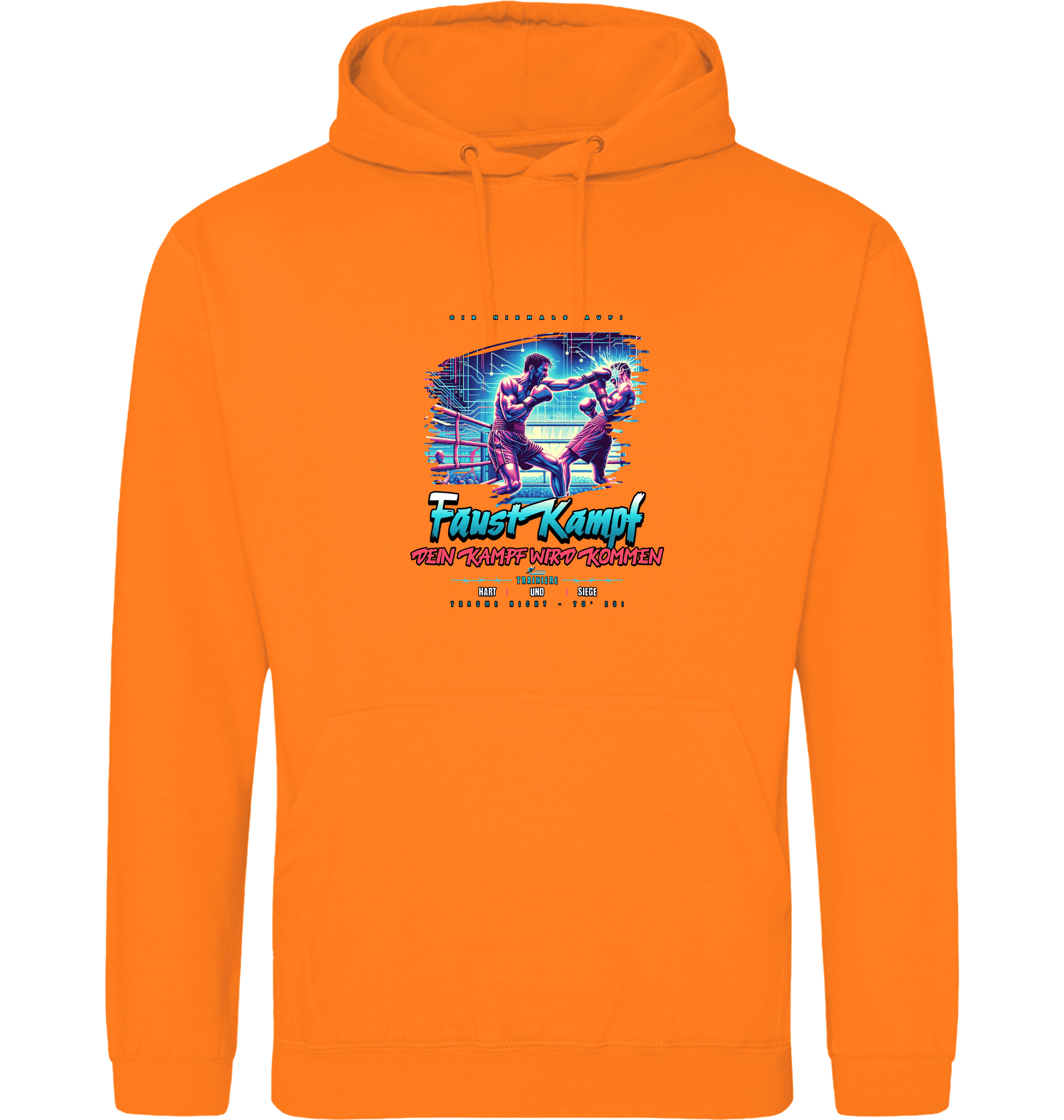 Orange Crush Printed Hoody Front