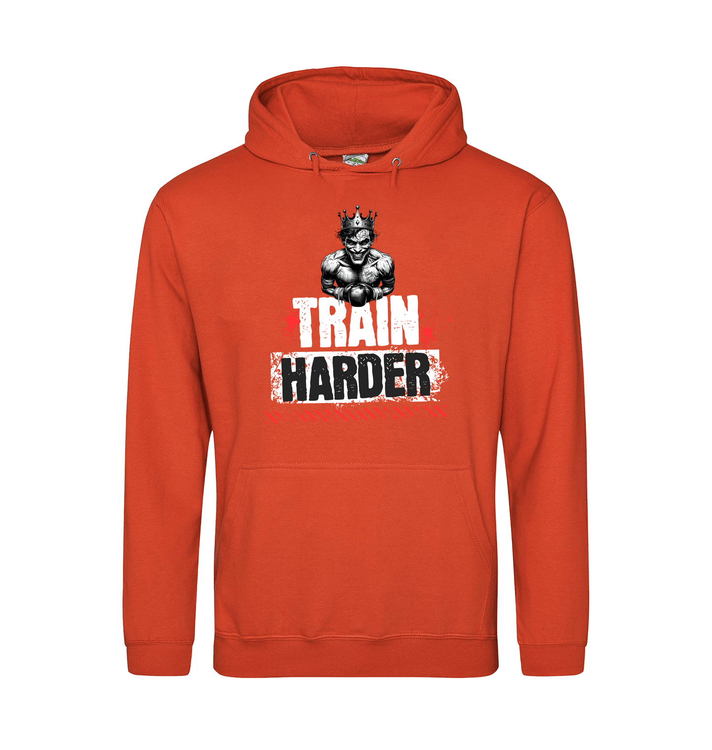 Burnt Orange Printed Hoody Front
