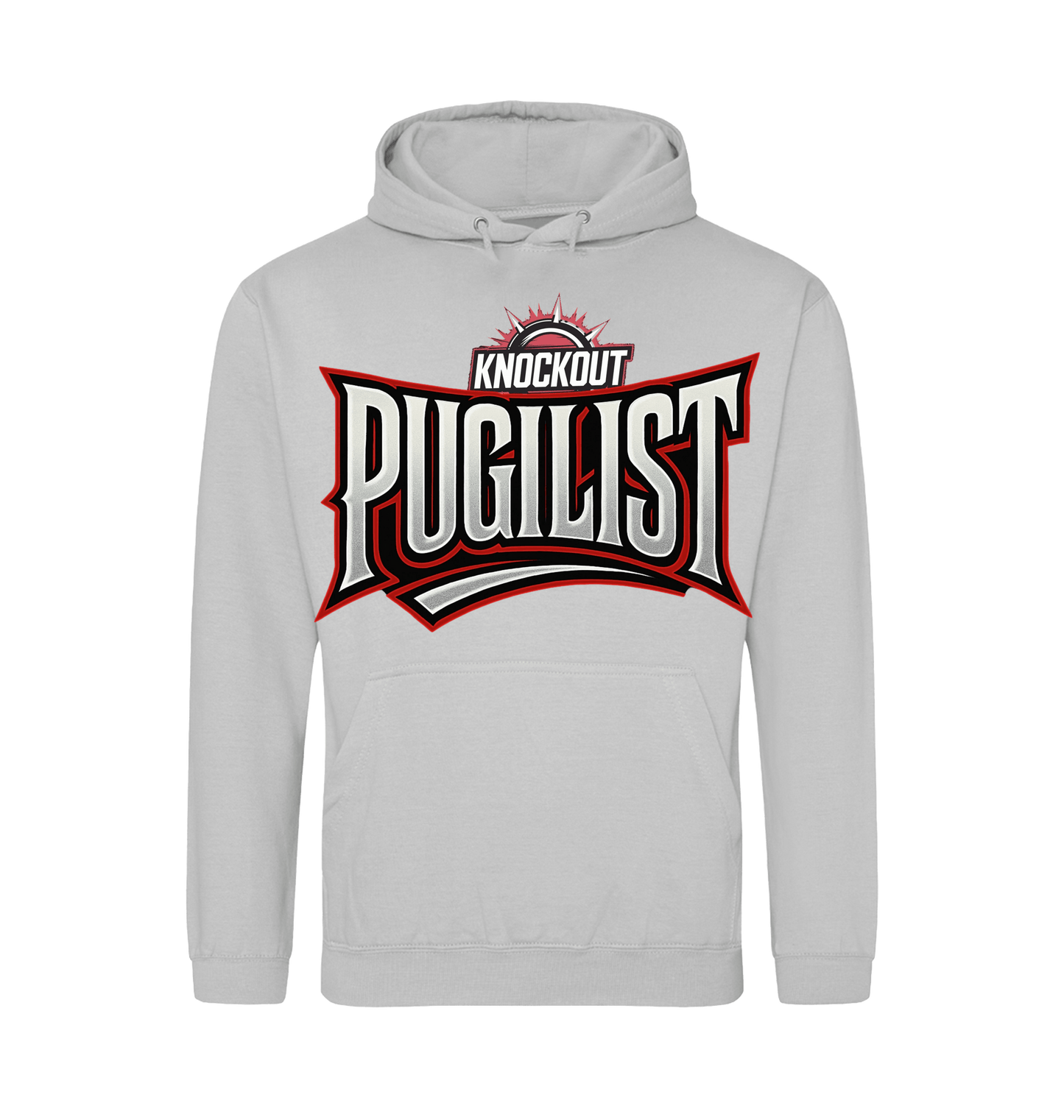 Moondust Grey Printed Hoody Front