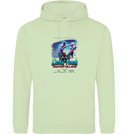 Pistachio Green Printed Hoody Front