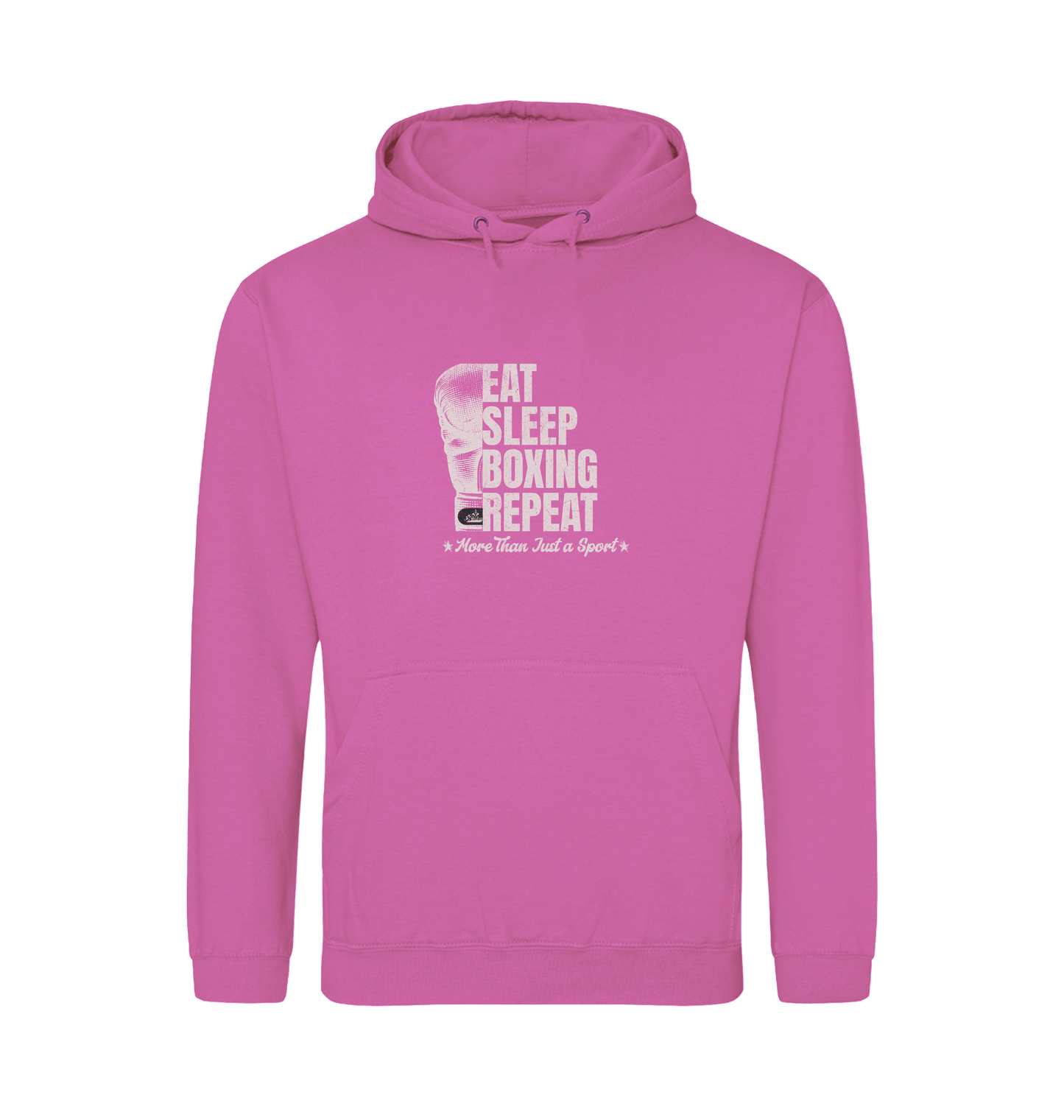 Candyfloss Pink Printed Hoody Front