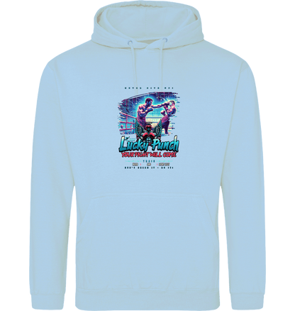 Ice Blue Printed Hoody Front