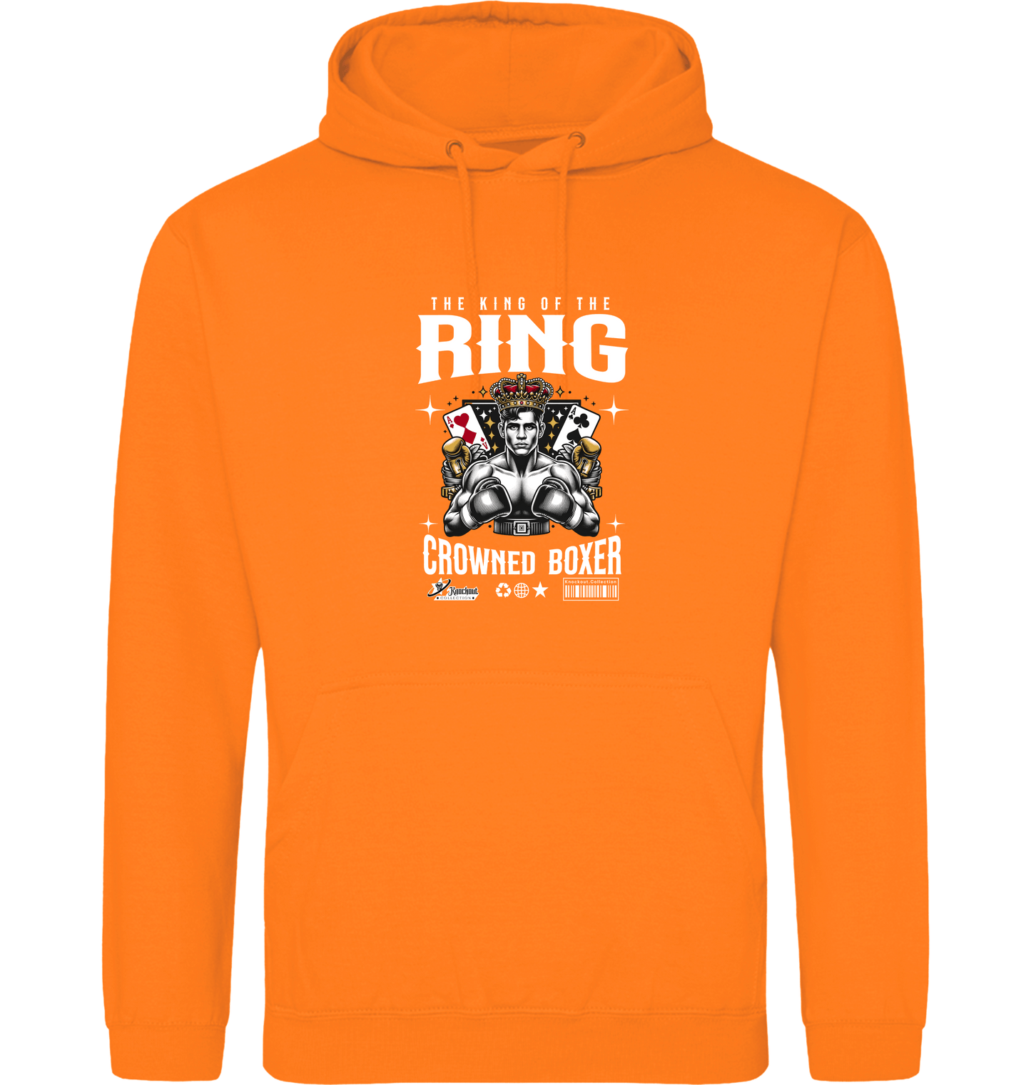 Orange Crush Printed Hoody Front