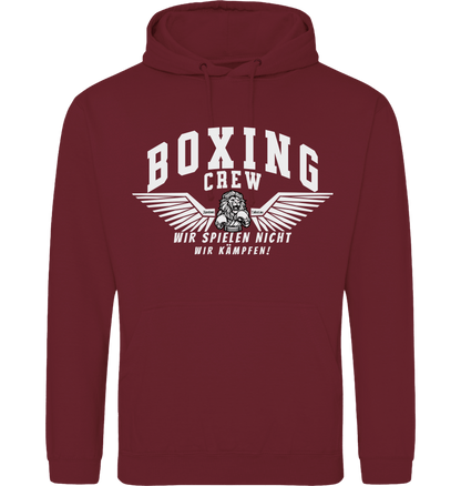 Burgundy Printed Hoody Front