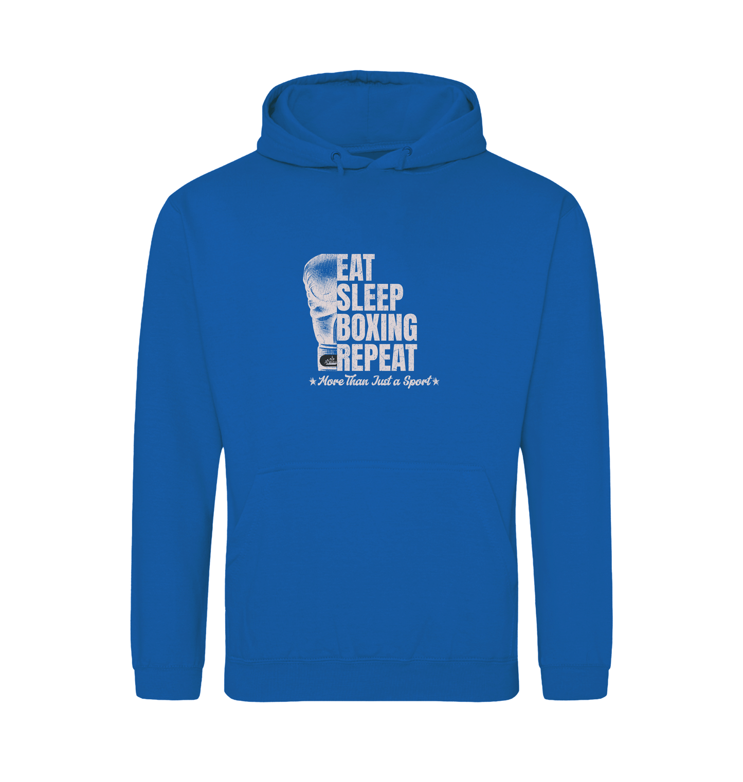 Sapphire Blue Printed Hoody Front