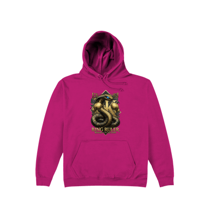 Hot Pink Printed Hoody Front