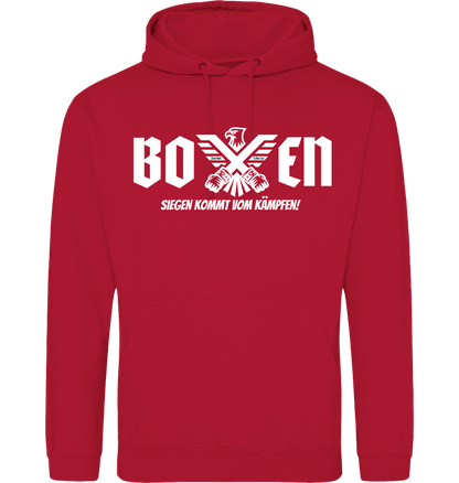 Fire Red Printed Hoody Front