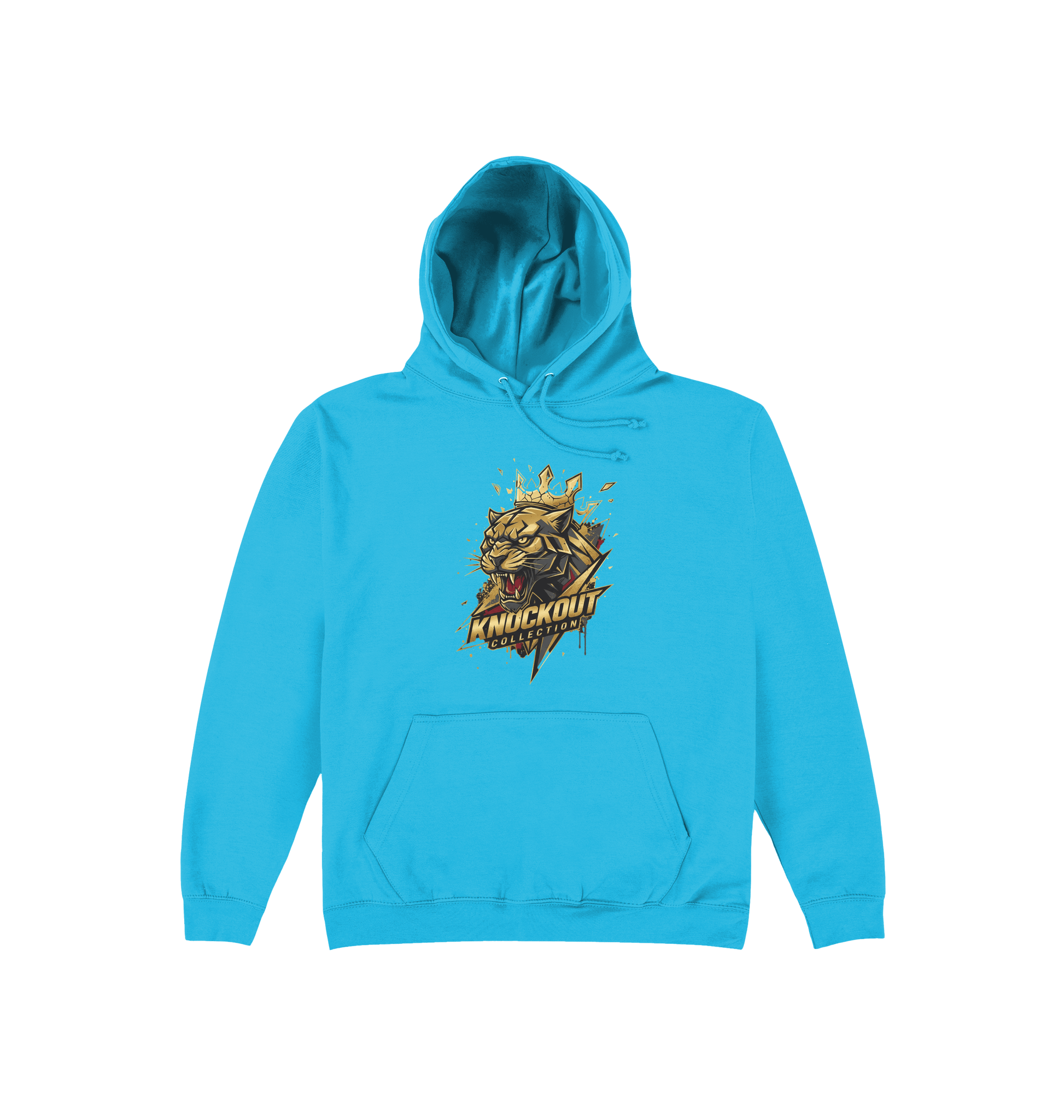 Hawaiian Blue Printed Hoody Front