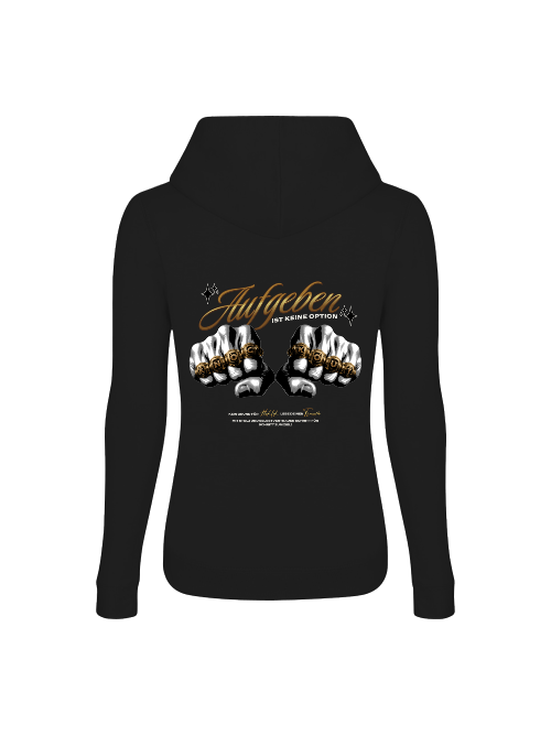 Girlie College Hoodie Boxen | Aufgeben ist keine Option