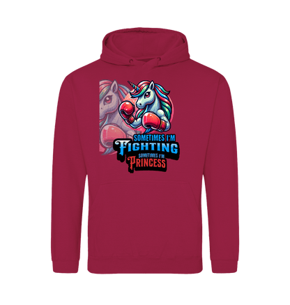 Cranberry Printed Hoody Front