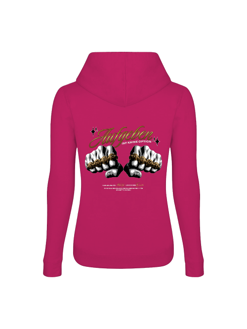 Girlie College Hoodie Boxen | Aufgeben ist keine Option