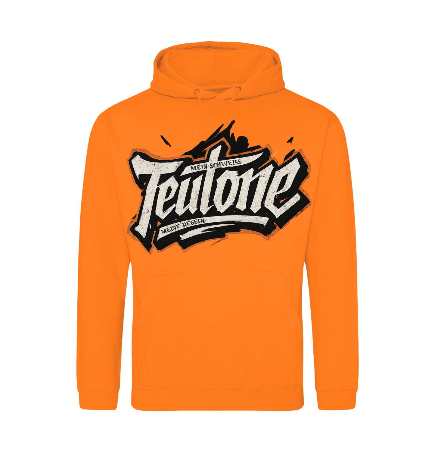 Orange Crush Printed Hoody Front