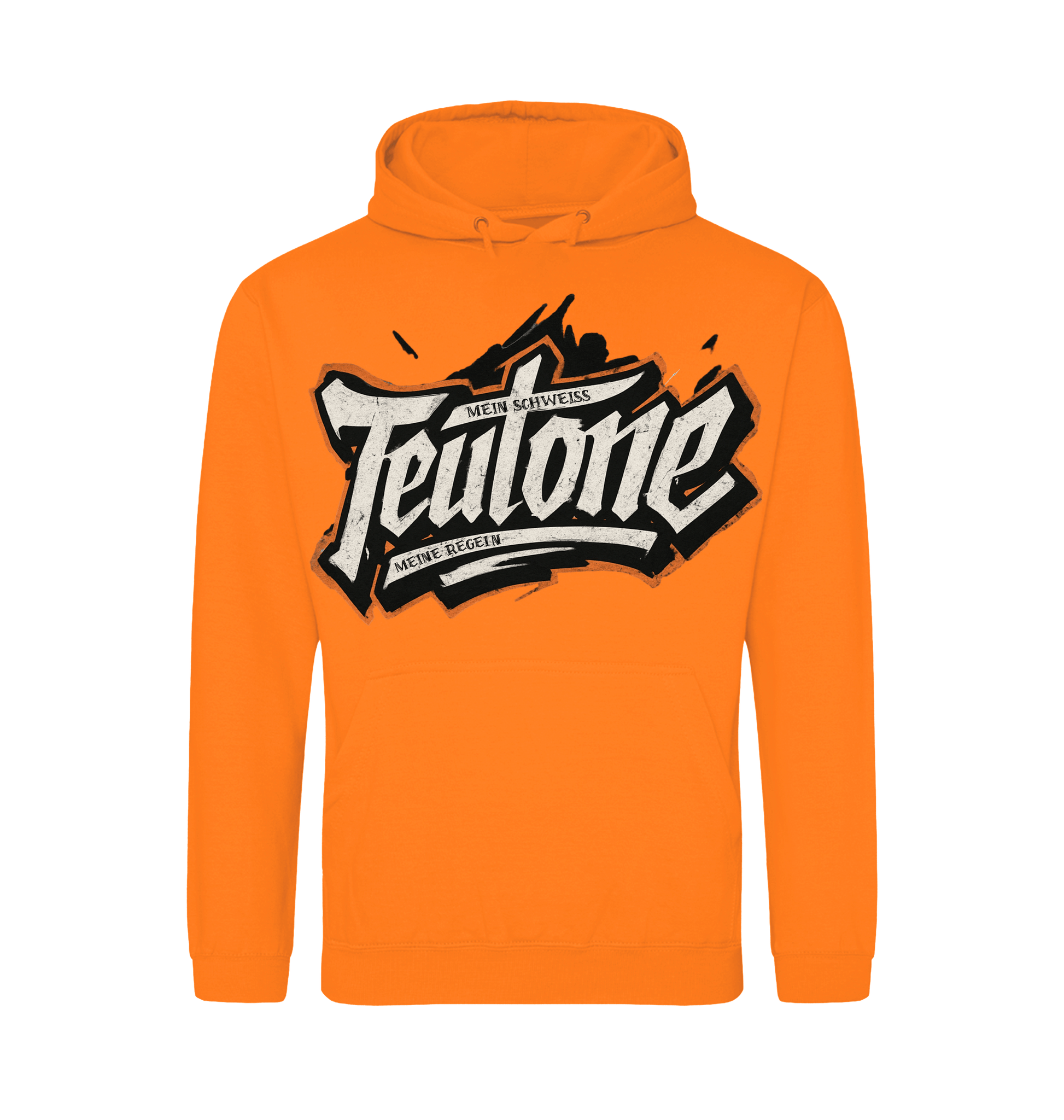 Orange Crush Printed Hoody Front