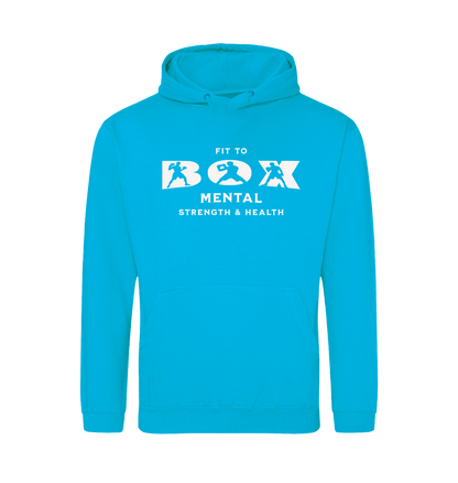 Hawaiian Blue Printed Hoody Front