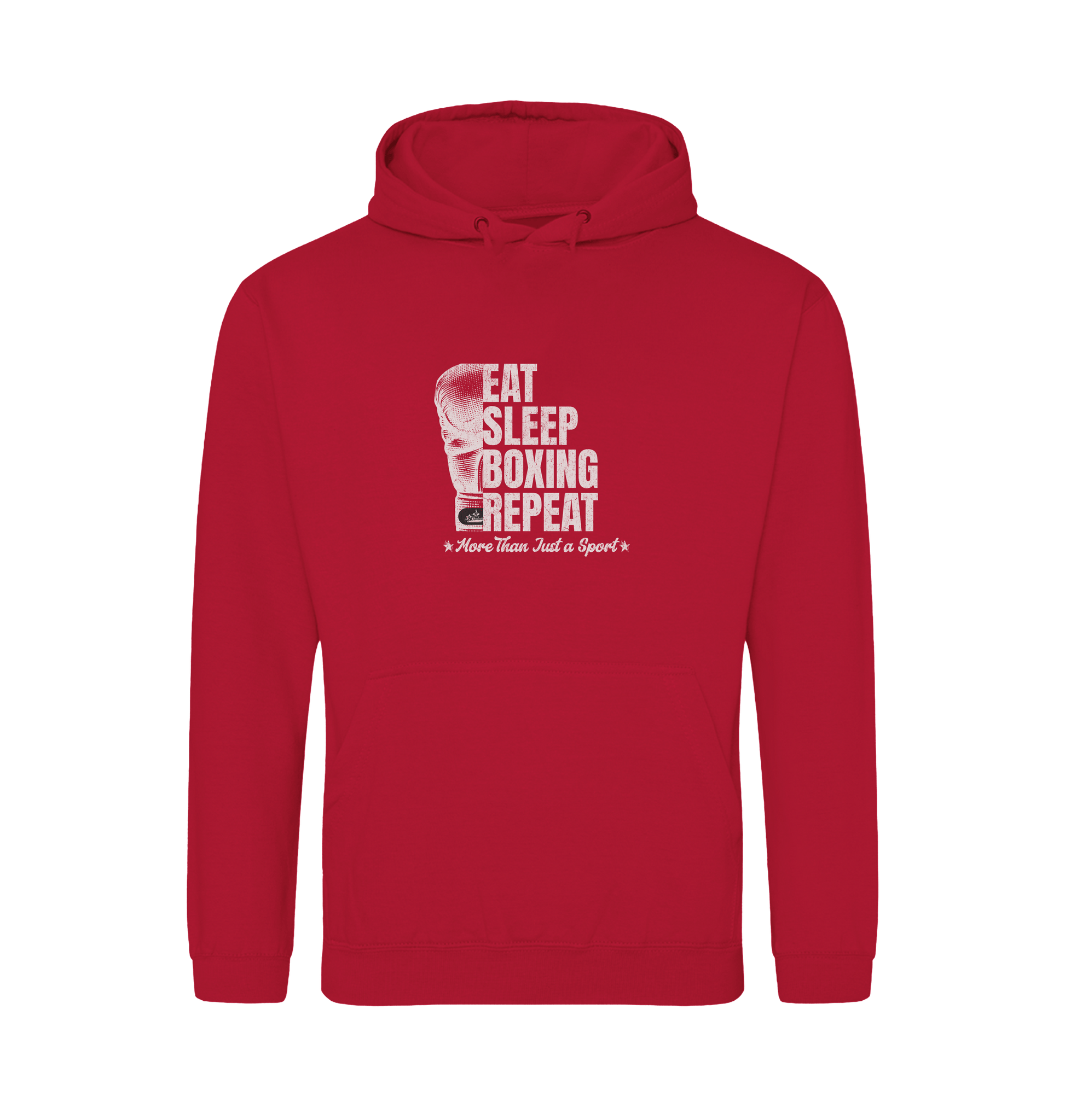 Fire Red Printed Hoody Front