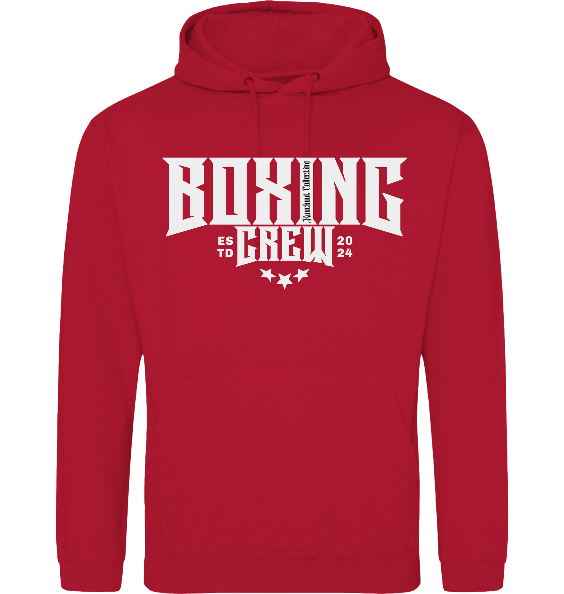 Fire Red Printed Hoody Front