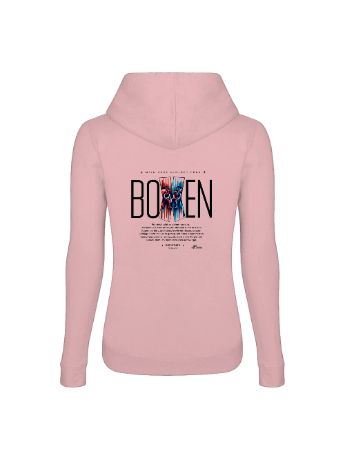 Girlie College Hoodie | Mein Herz schlägt fürs Boxen 3