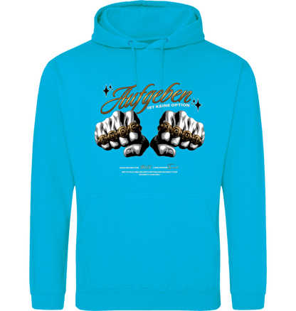 Hawaiian Blue Printed Hoody Front