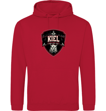 Fire Red Printed Hoody Front