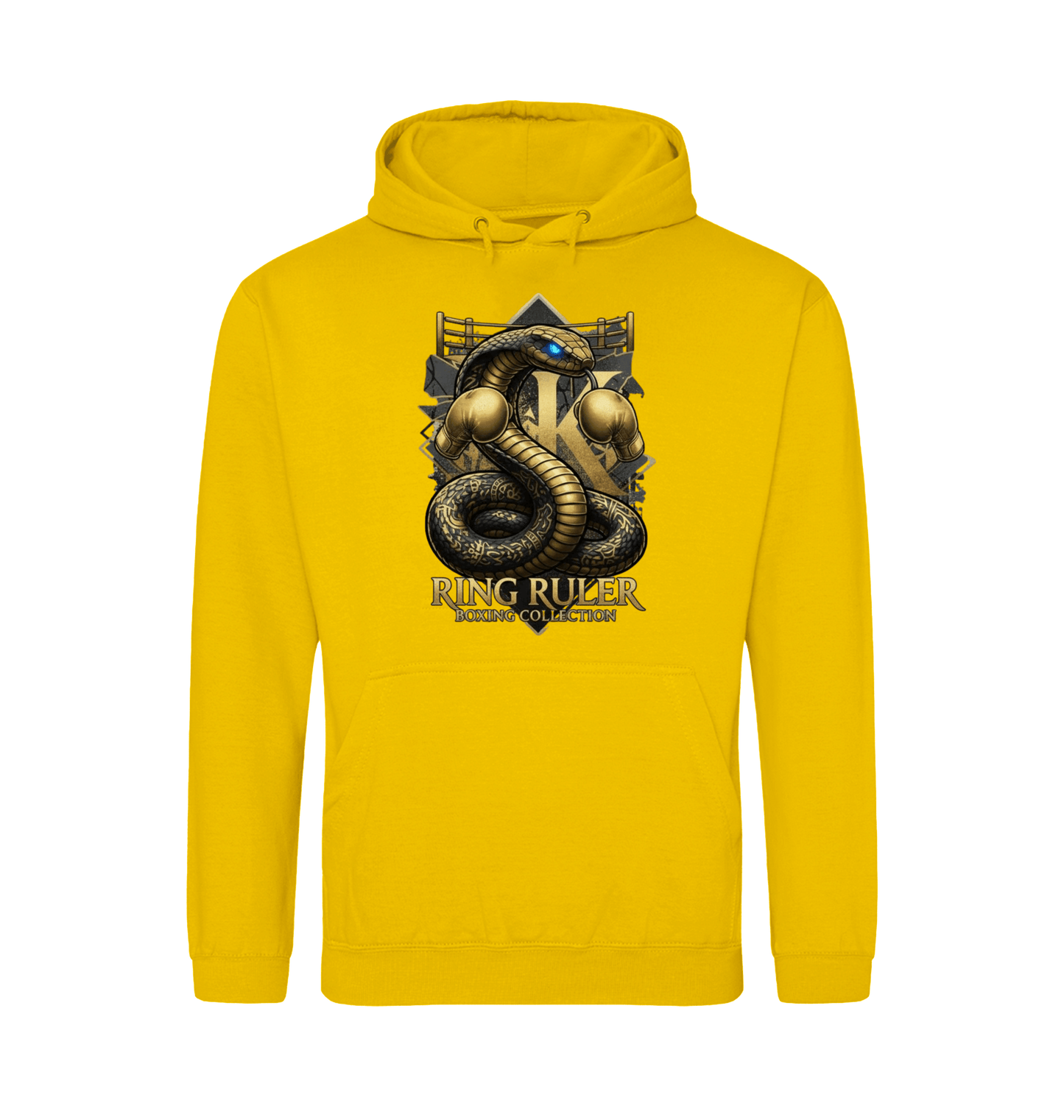 Gold Printed Hoody Front