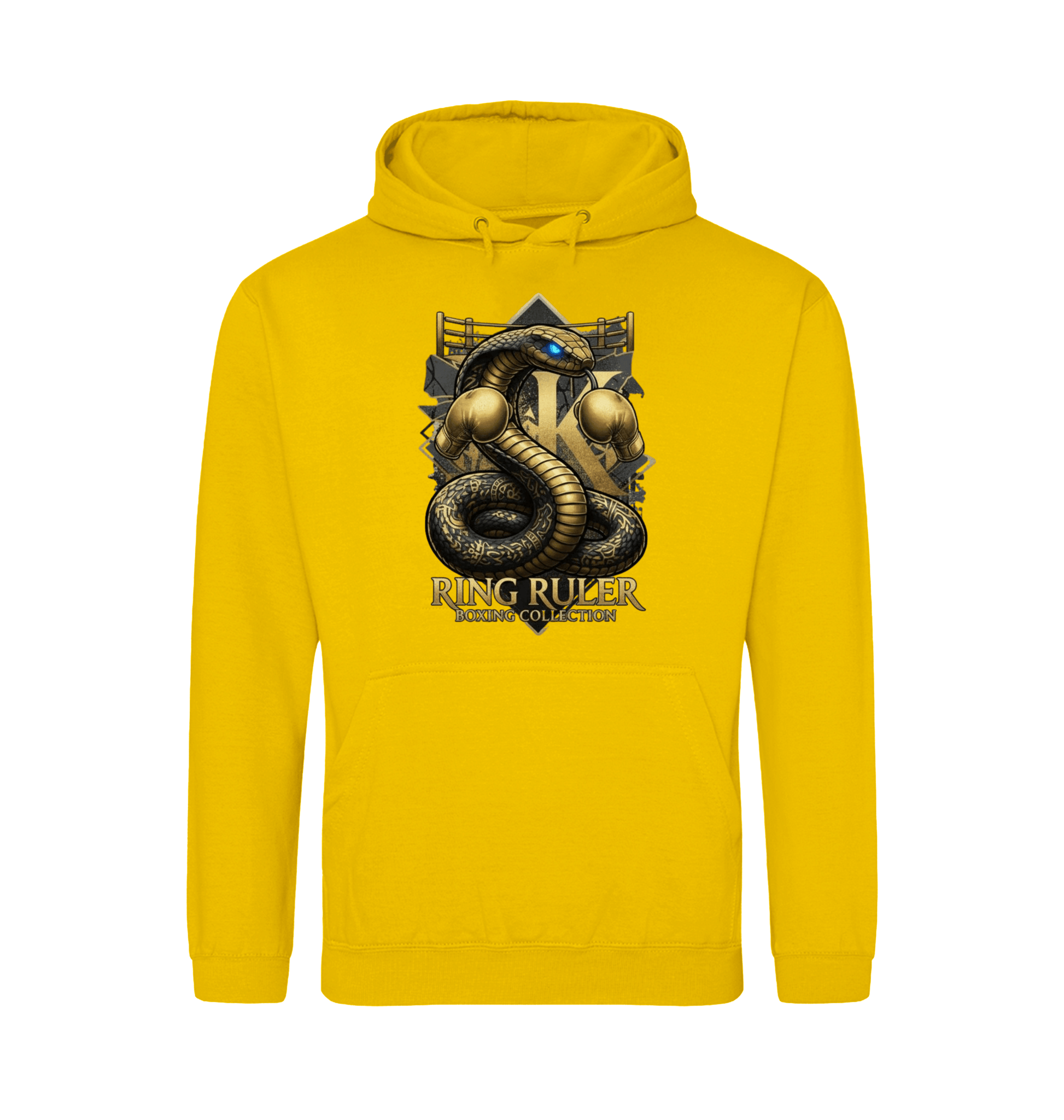 Gold Printed Hoody Front