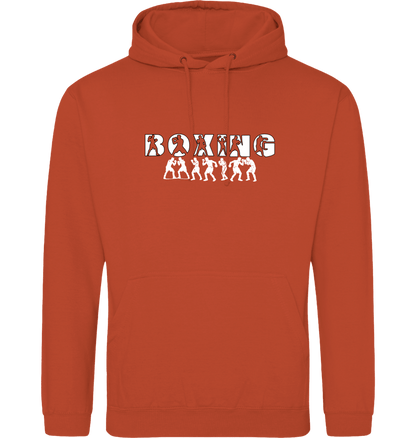 Burnt Orange Printed Hoody Front