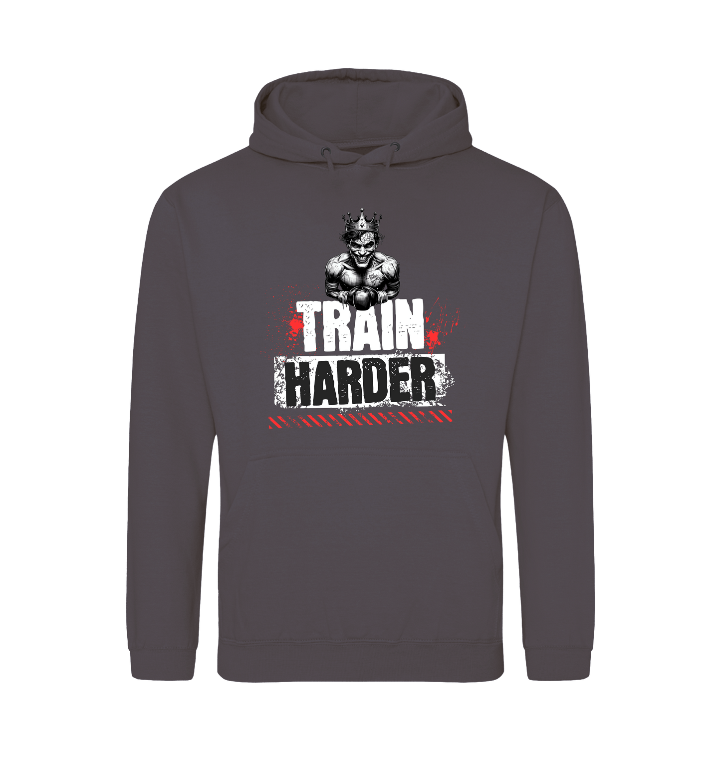 Shark Grey Printed Hoody Front