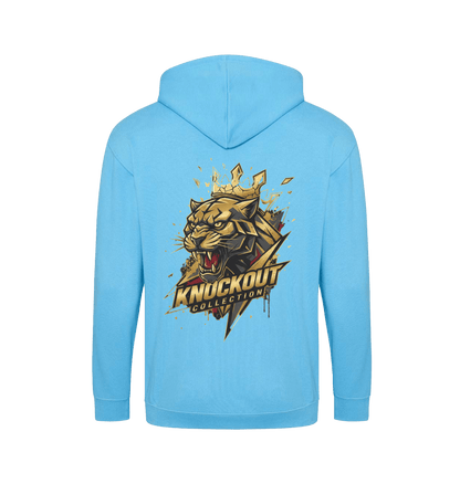Hawaiian Blue Zip hoody Back