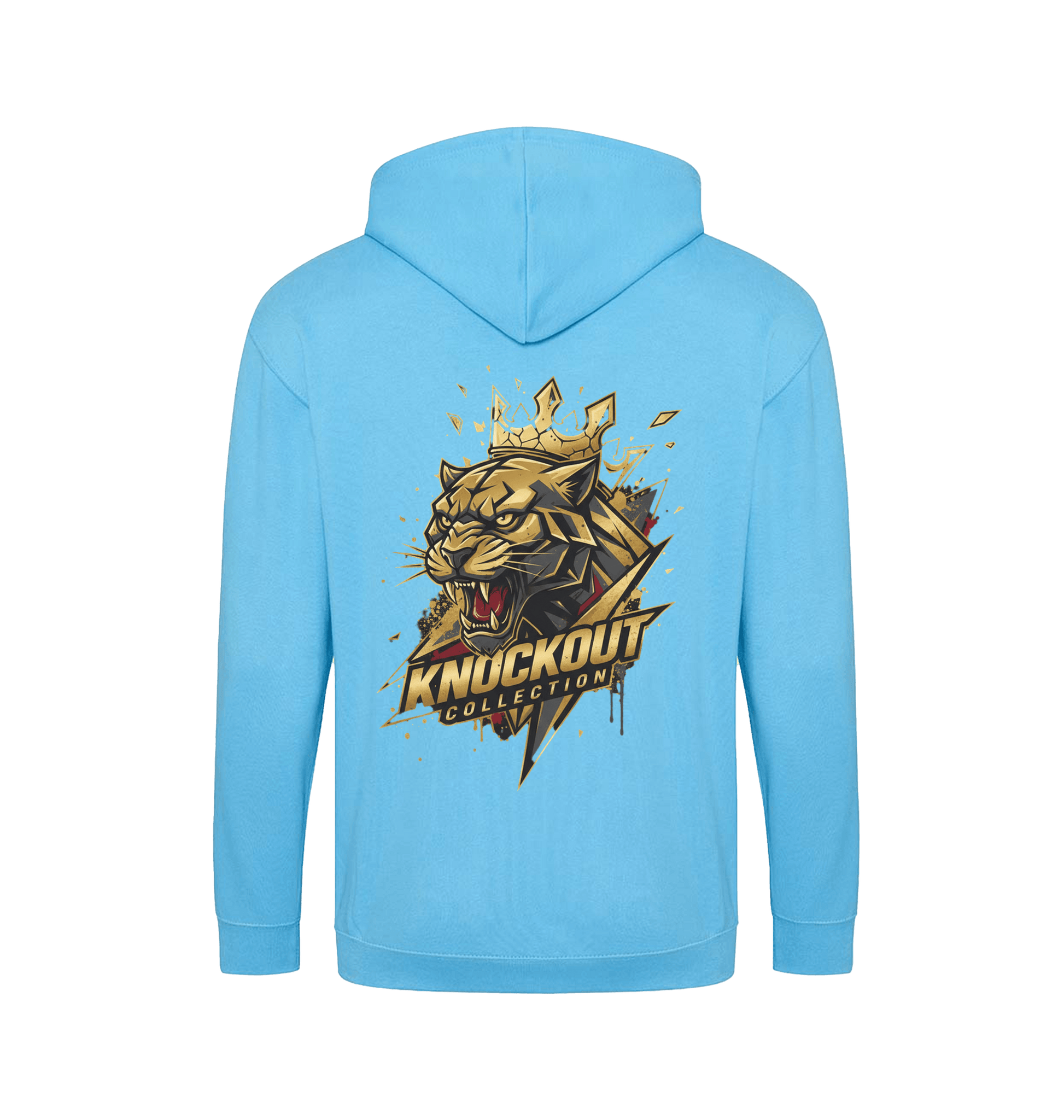 Hawaiian Blue Zip hoody Back