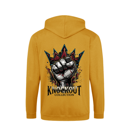Mustard Zip hoody Back