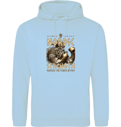 Ice Blue Printed Hoody Front