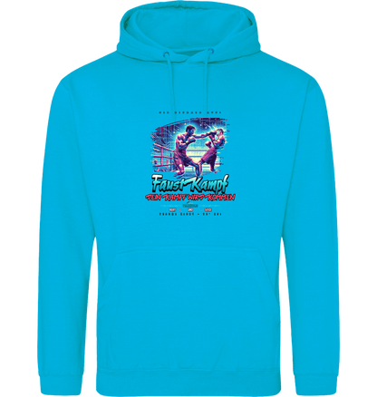 Hawaiian Blue Printed Hoody Front