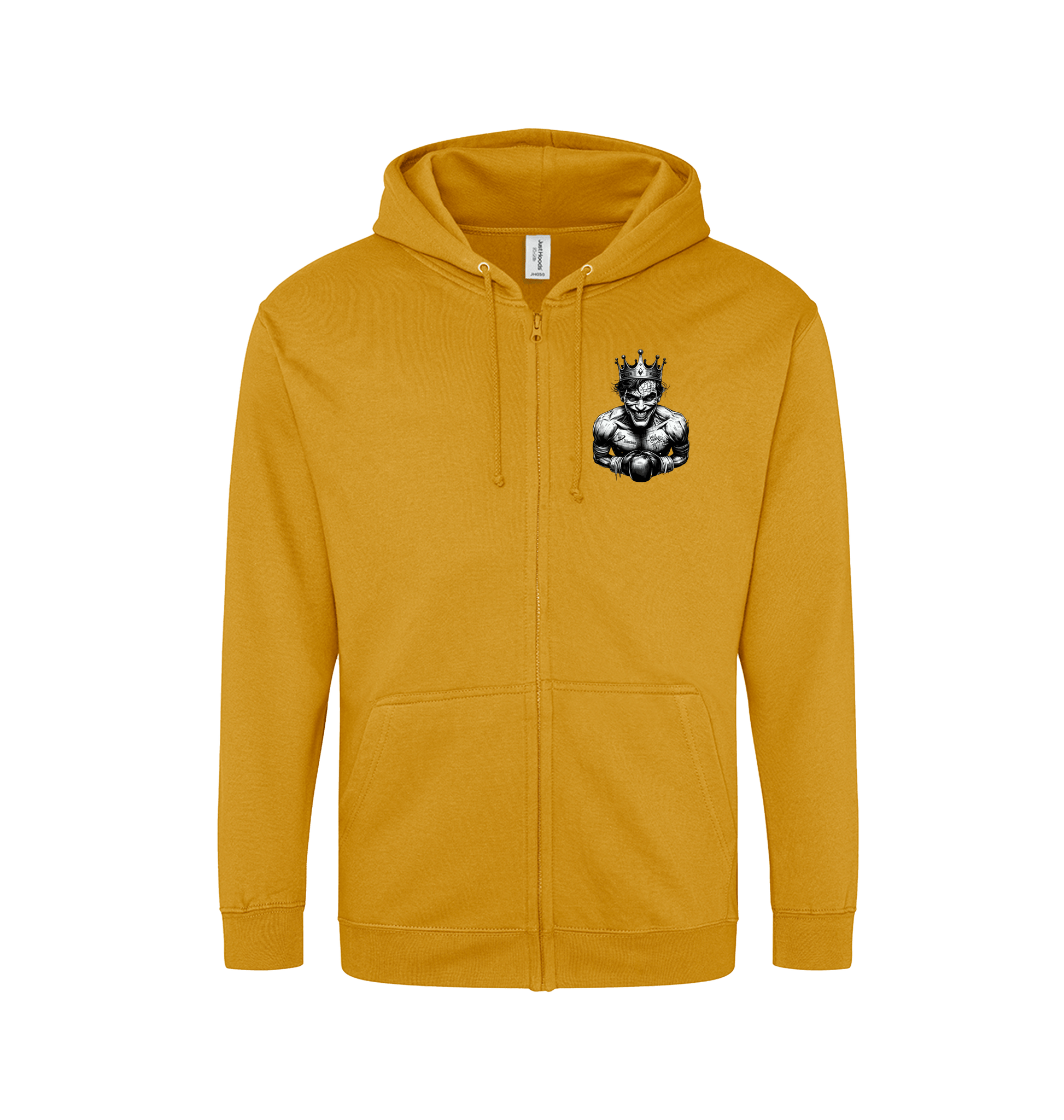 Mustard Zip hoody Front