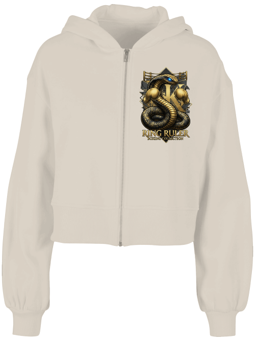 Ladies Short Oversized Zip Jacke Boxen | Ring Ruler Bild 5 Knockout Collection Boxsport