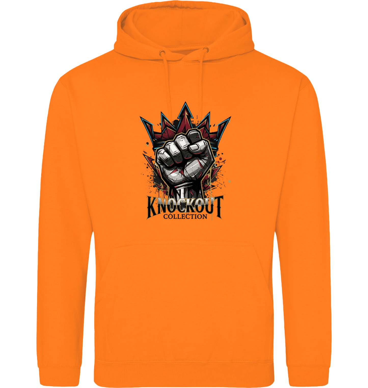 Orange Crush Printed Hoody Front