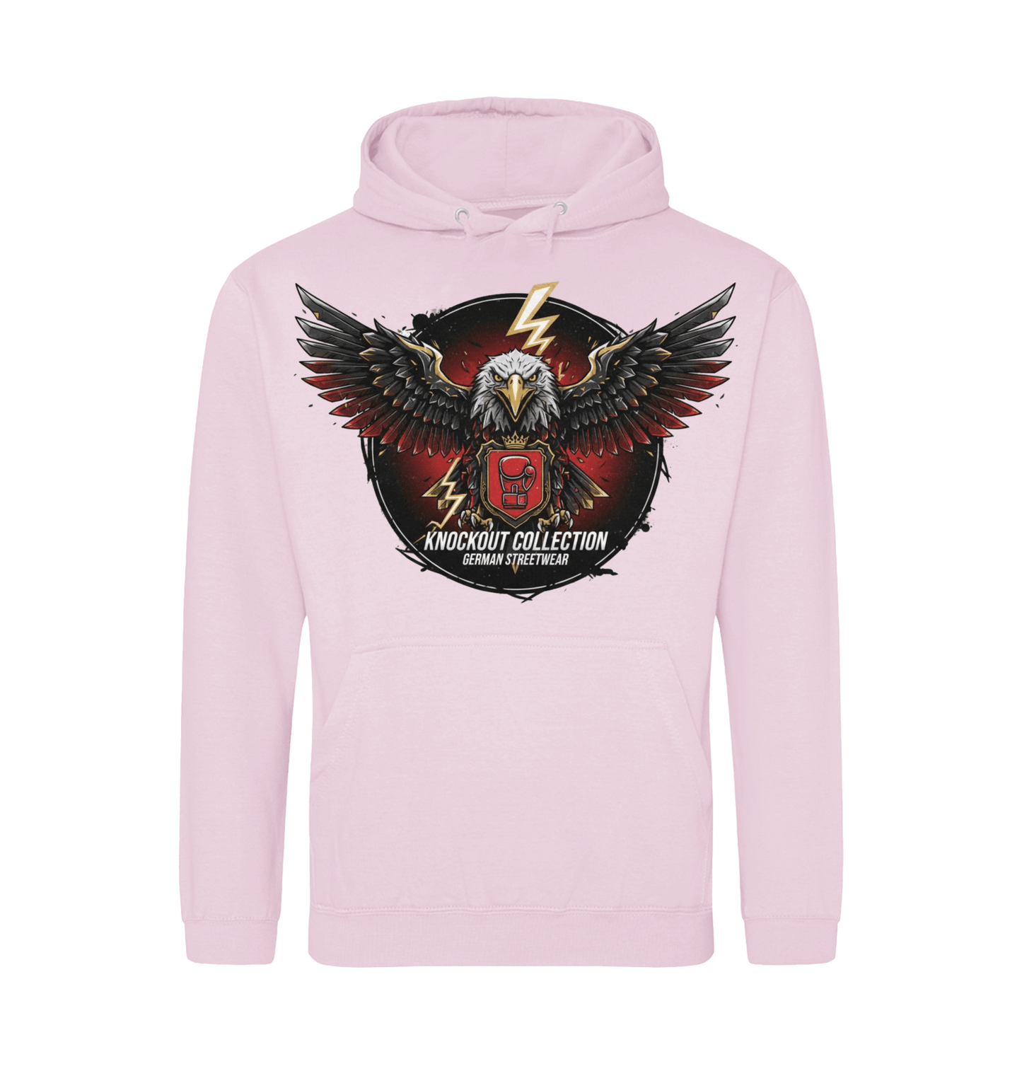 Baby Pink Printed Hoody Front