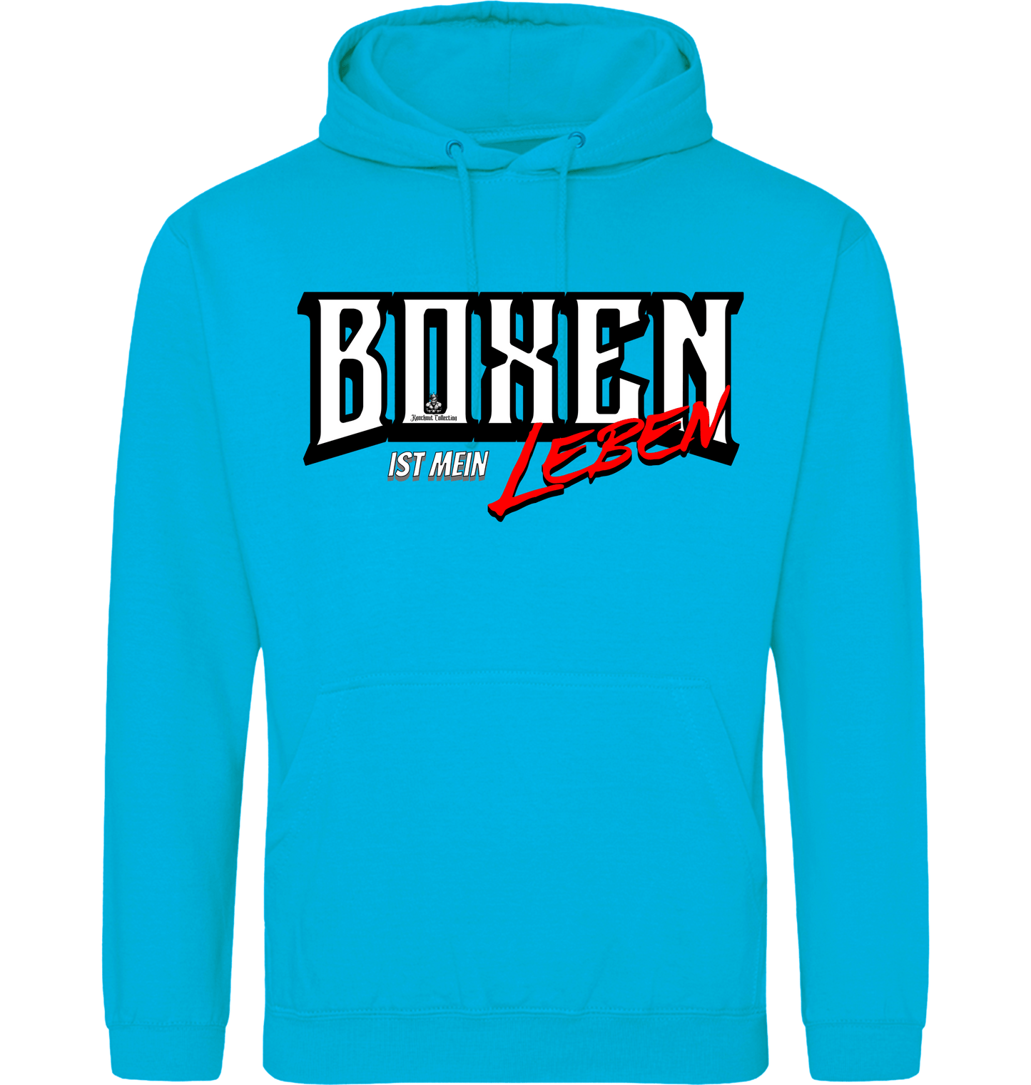 Hawaiian Blue Printed Hoody Front