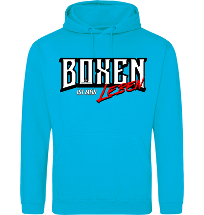 Hawaiian Blue Printed Hoody Front