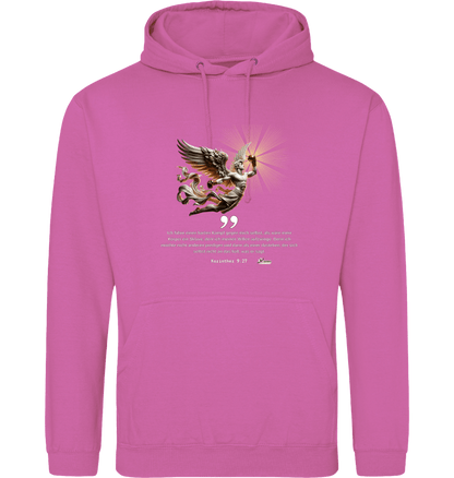 Candyfloss Pink Printed Hoody Front