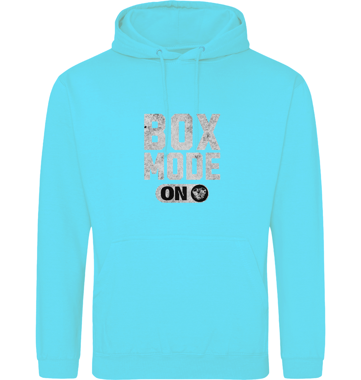 Turquoise Surf Printed Hoody Front
