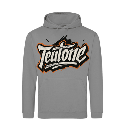 Platinum Grey Printed Hoody Front